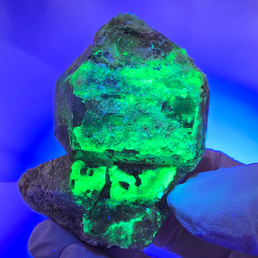 Seltene Hyalit Opal, Rauchquarz Zepter Stufe Erongo, Namibia 67*50*30mm