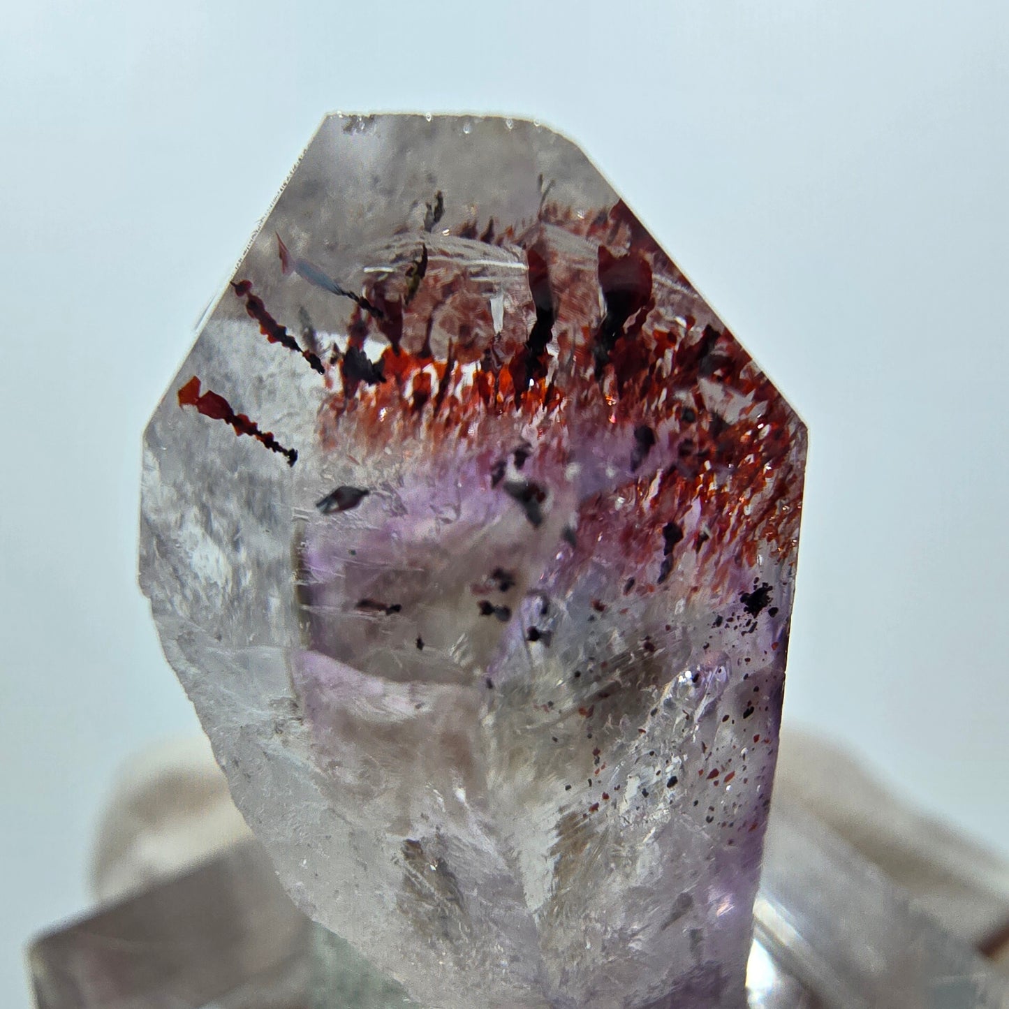 Mine d'améthyste fantôme Enhydro Harlequin, Goboboseb, Namibie, 30 x 19 x 14 mm