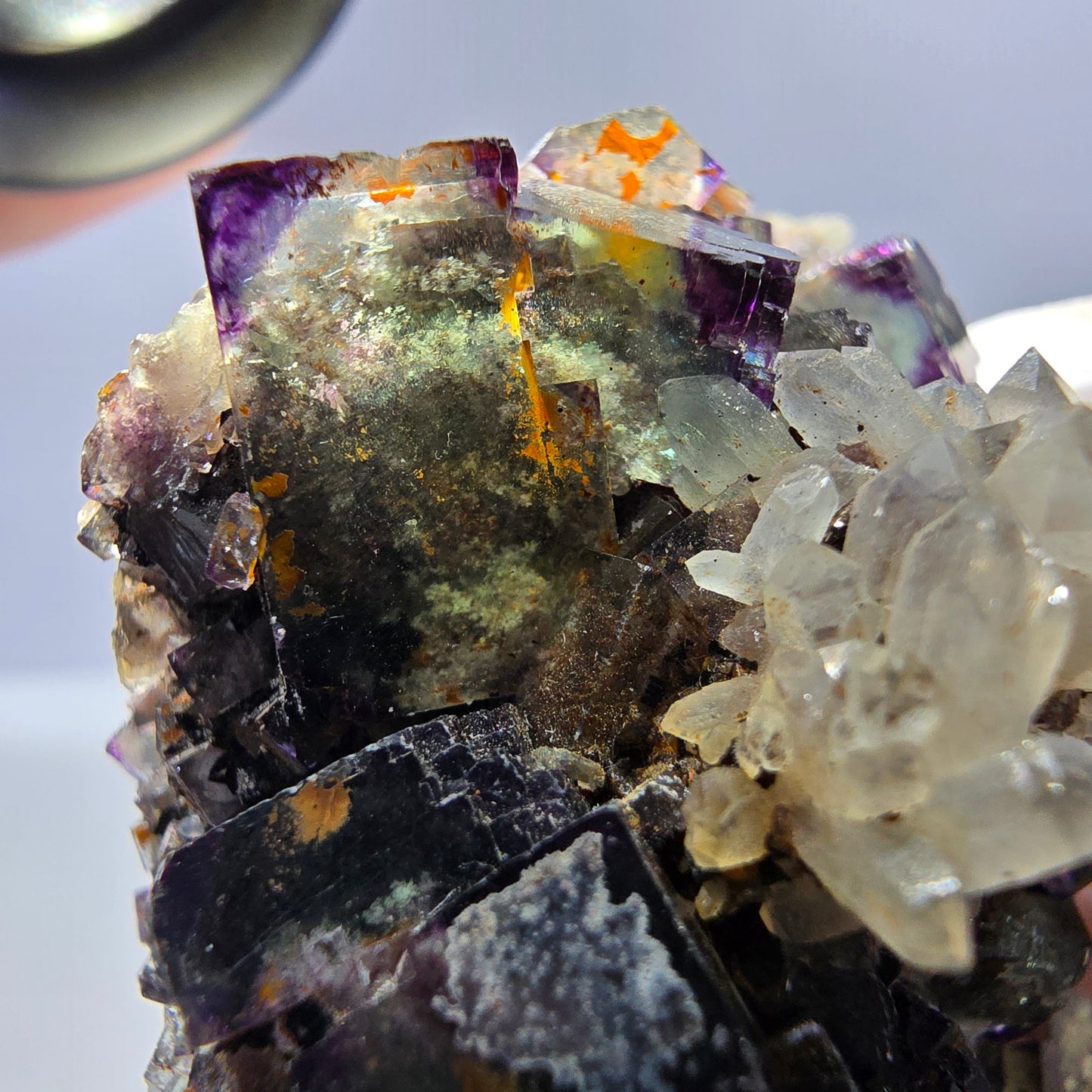 Cubes de fluorite fantôme transparente, spécimen de quartz, Okorusu zonal, Namibie, 58 x 48 x 44 mm
