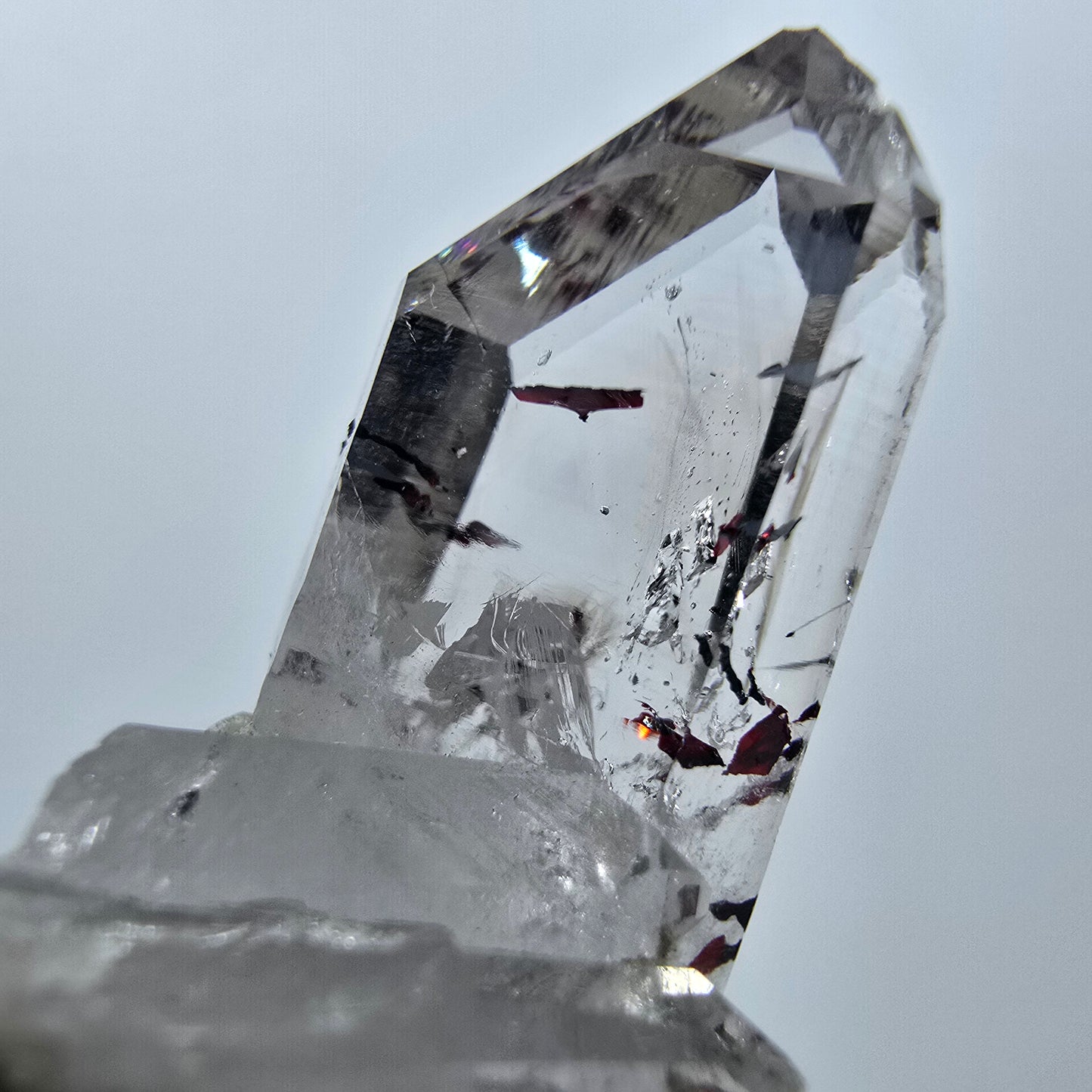 Quartz Harlequin clair, mine Prehnite Point Streep, Goboboseb, Namibie, 32 x 21 x 15