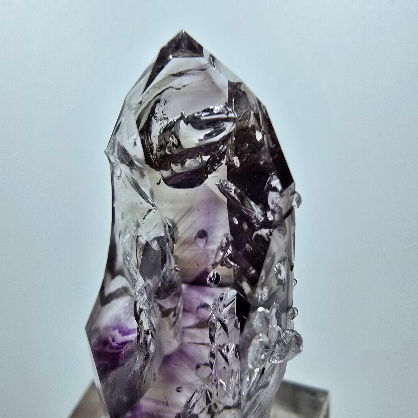 Enhydro Phantom Amethyst with Analcim Streep Mine, Goboboseb, Namibia 42*17*17mm