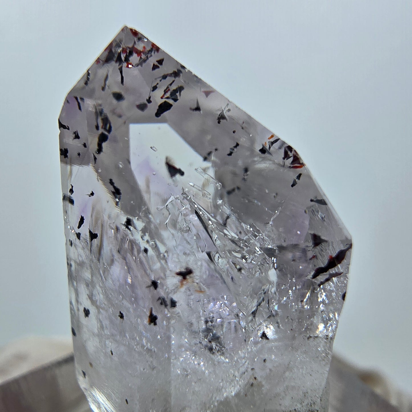 Mine d'améthyste fantôme Enhydro Harlequin, Goboboseb, Namibie, 29 x 20 x 13 mm