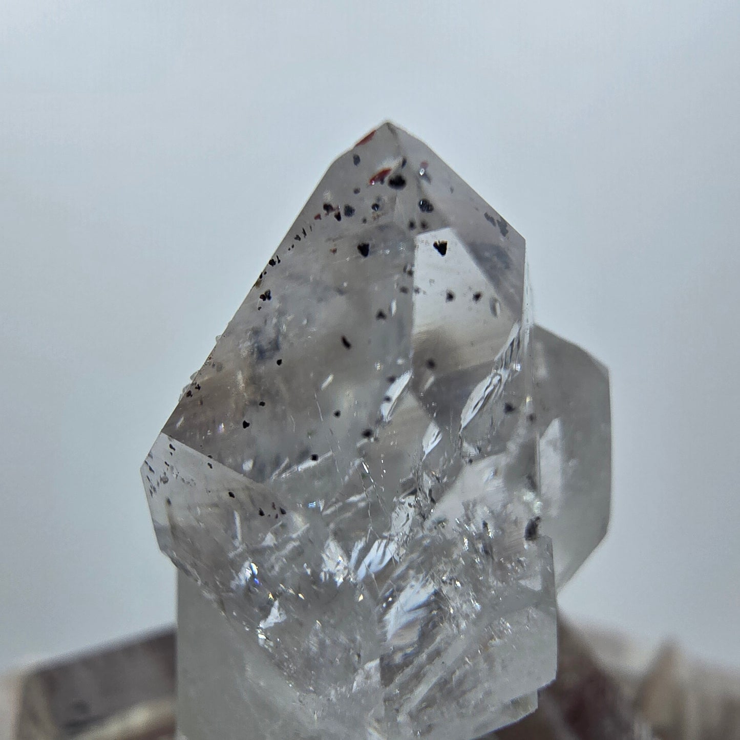 Quartz clair Harlequin Point Streep Mine, Goboboseb, Namibie, 30 x 19 x 11 mm