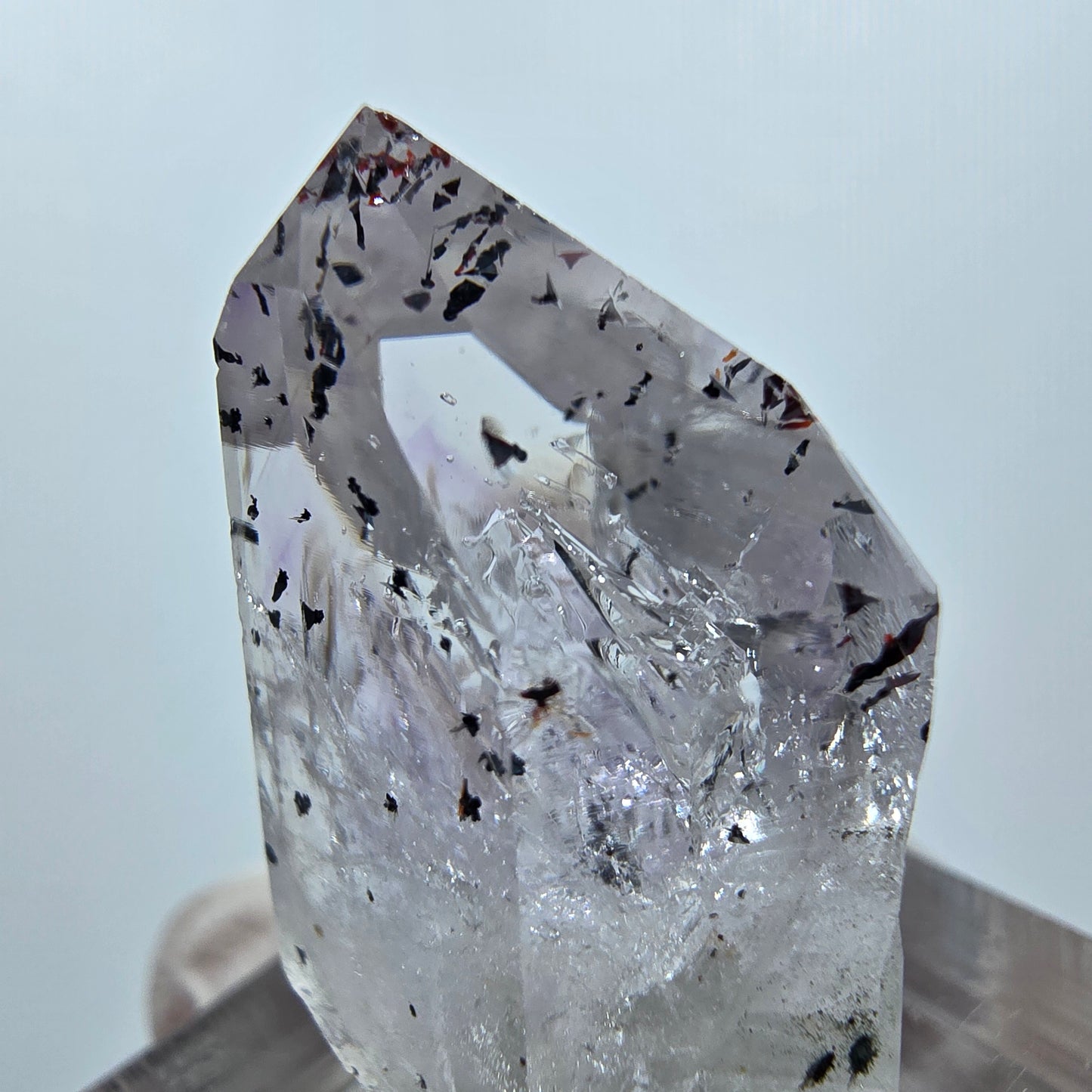 Mine d'améthyste fantôme Enhydro Harlequin, Goboboseb, Namibie, 29 x 20 x 13 mm