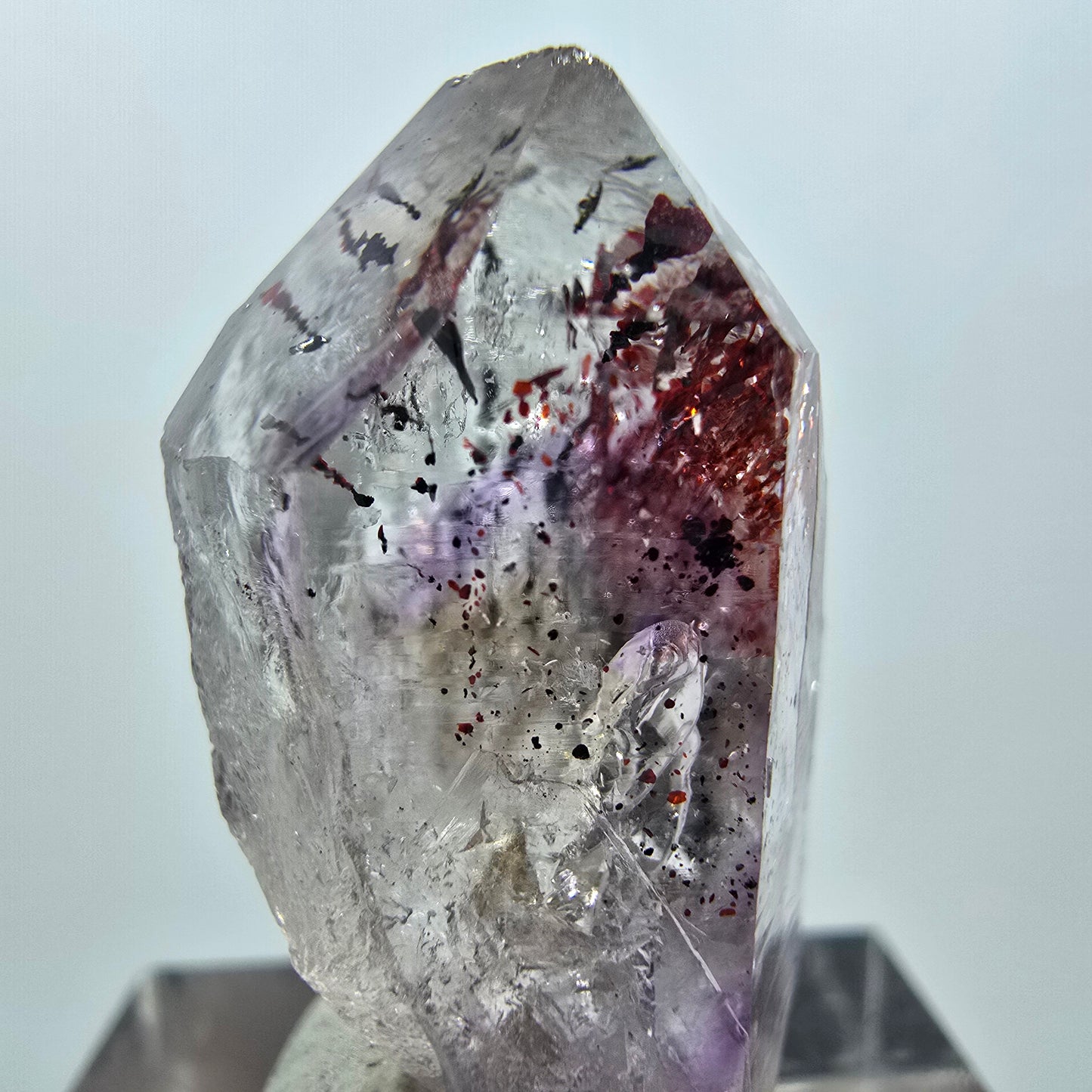 Mine d'améthyste fantôme Enhydro Harlequin, Goboboseb, Namibie, 30 x 19 x 14 mm