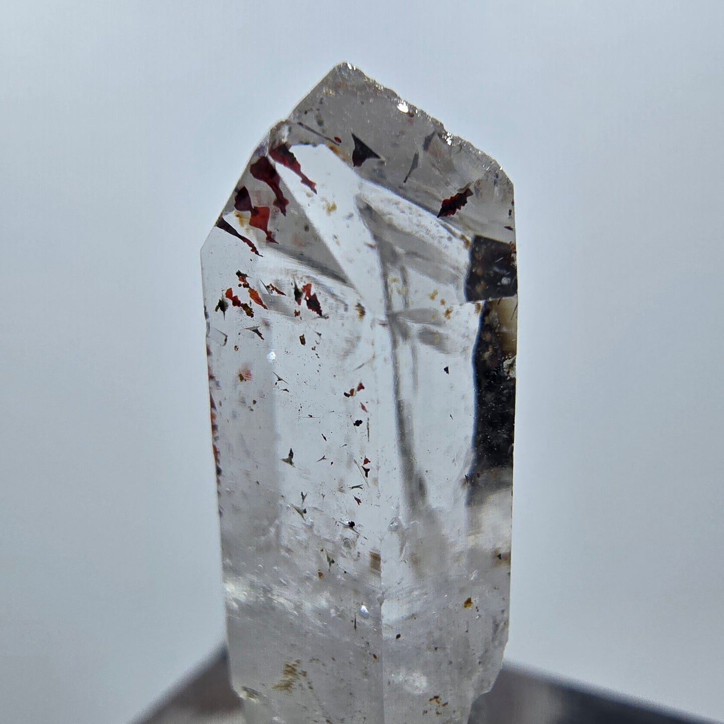 Quartz clair Harlequin Point Streep Mine, Goboboseb, Namibie, 31 x 12 x 10 mm