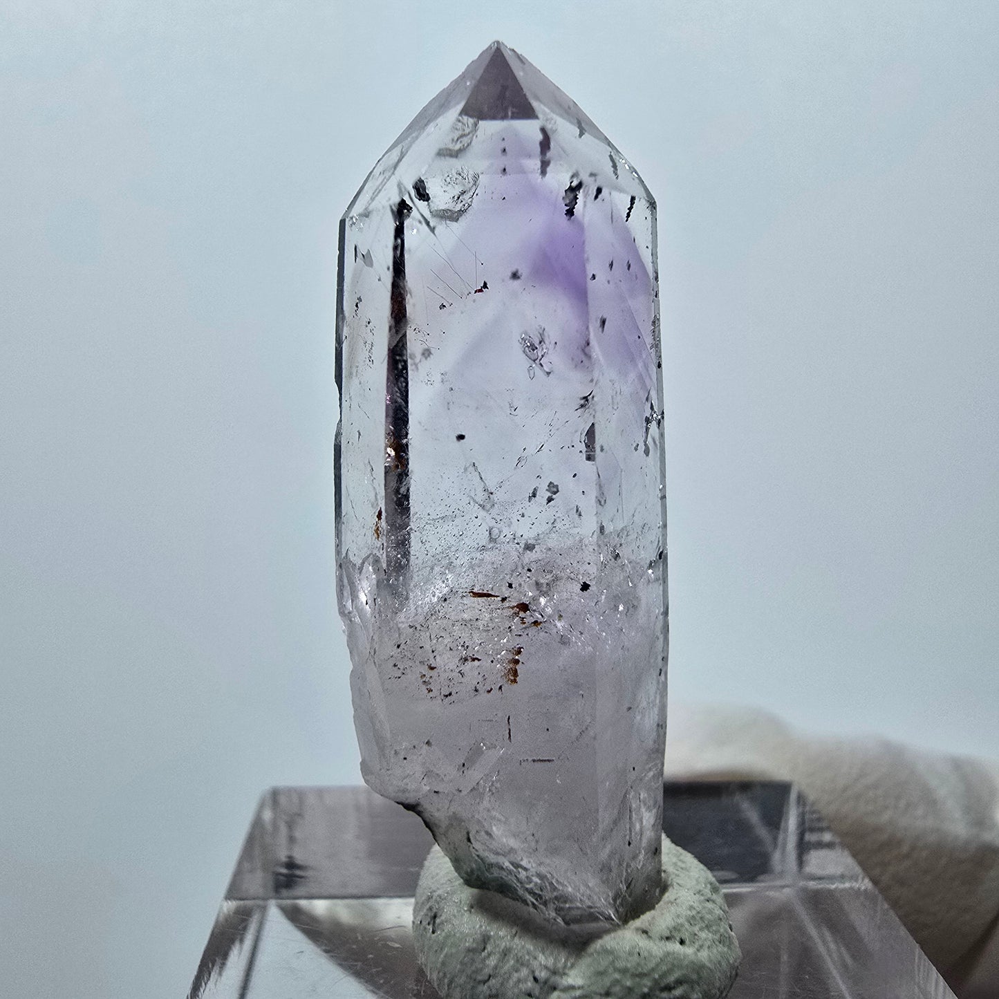 Mine d'améthyste Harlequin Phantom, Goboboseb, Namibie, 36 x 13 x 9 mm