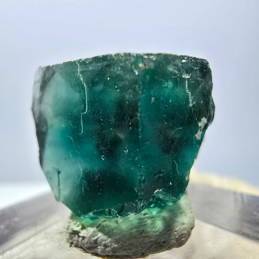 Klarer Phantom Fluorit Würfel parkettiert, grün Okorusu, Namibia 17*16*15mm
