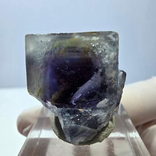 Phantom Fluorit Würfel Stufe, lila Okorusu, Namibia 30*26*19mm