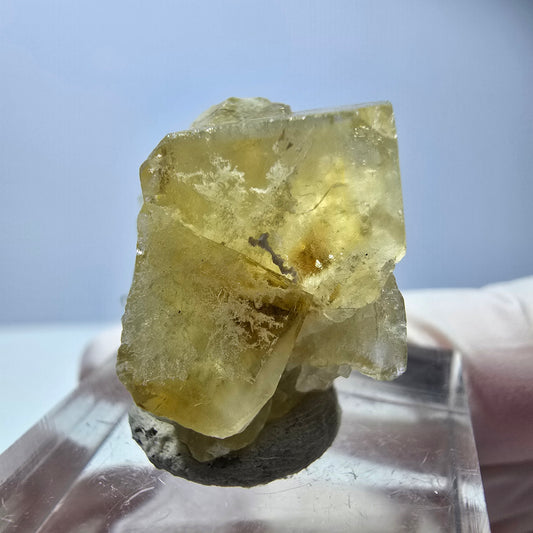 Phantom Fluorit Würfel Stufe, gelb Okorusu, Namibia 26*18*18mm