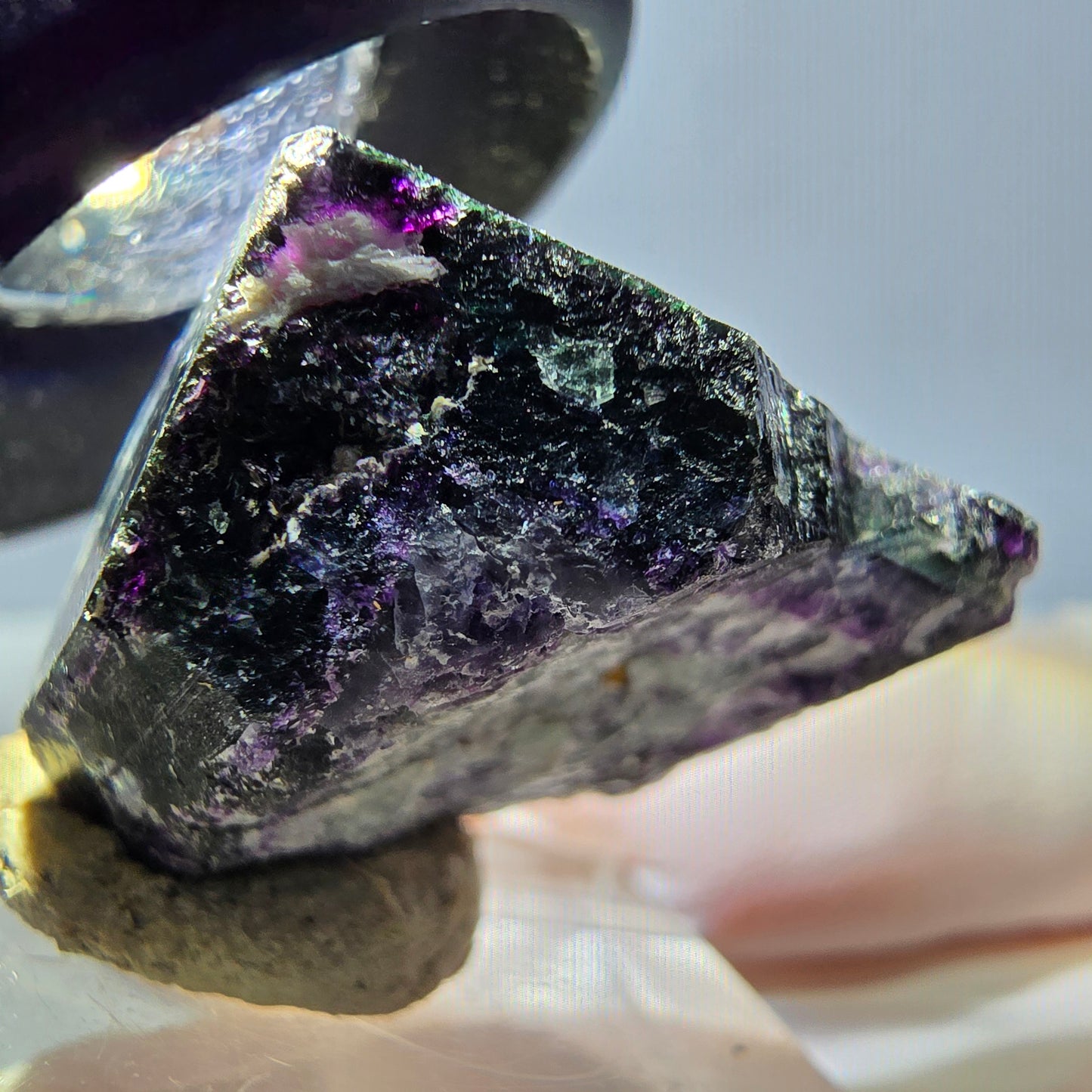 Phantom Fluorit Würfel, lila grün Okorusu, Namibia 27*27*18mm