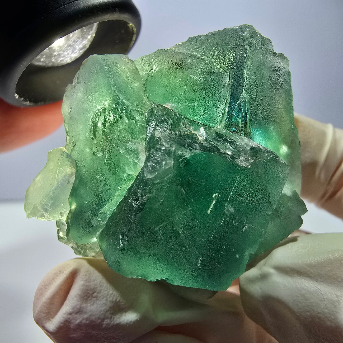 Phantom Fluorit Würfel Stufe, grün Okorusu, Namibia 39*37*34mm