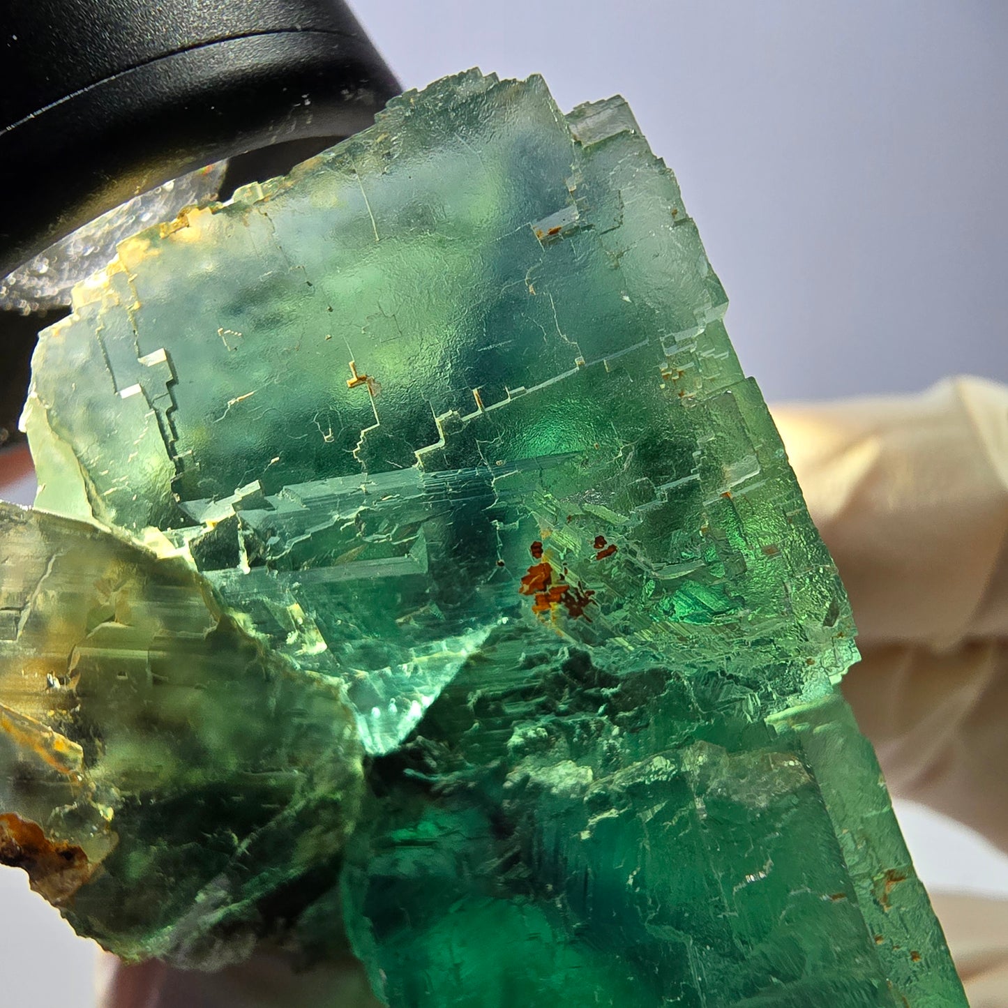 Phantom Fluorit Würfel Stufe, grün Okorusu, Namibia 42*34*33mm