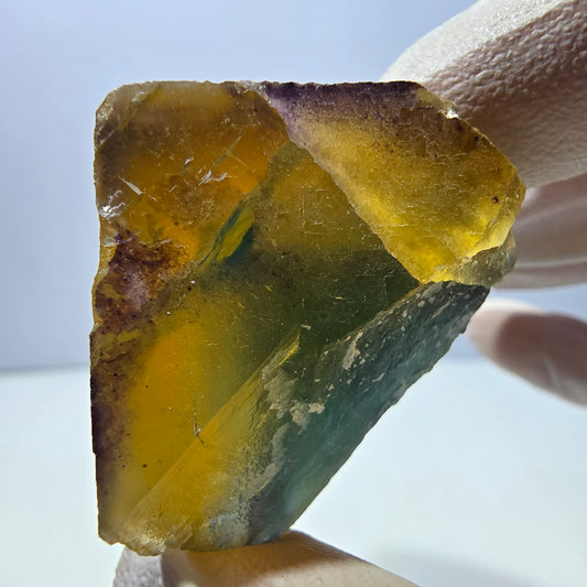 Phantom Fluorit Würfel Stufe, gelb grün Okorusu, Namibia 43*32*30mm