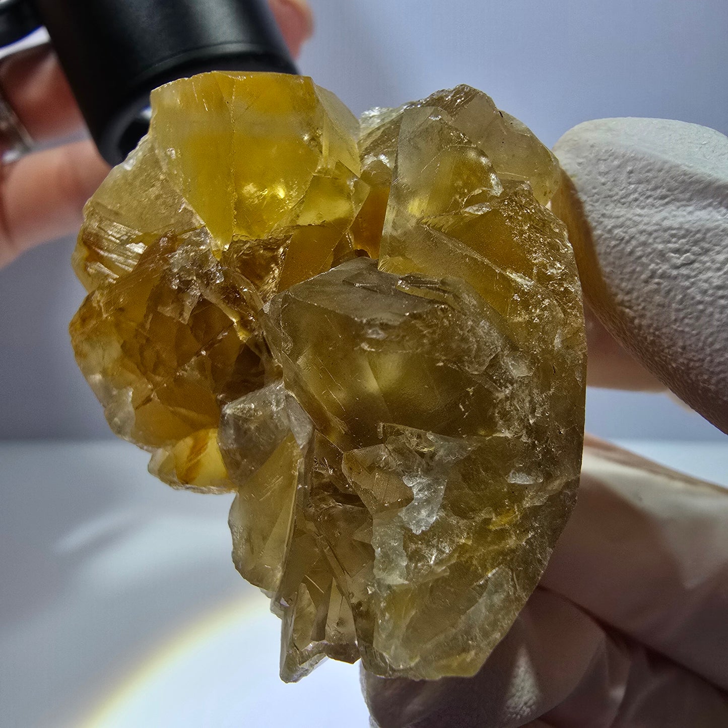 Phantom Fluorit Würfel Stufe, gelb Okorusu, Namibia 51*40*24mm