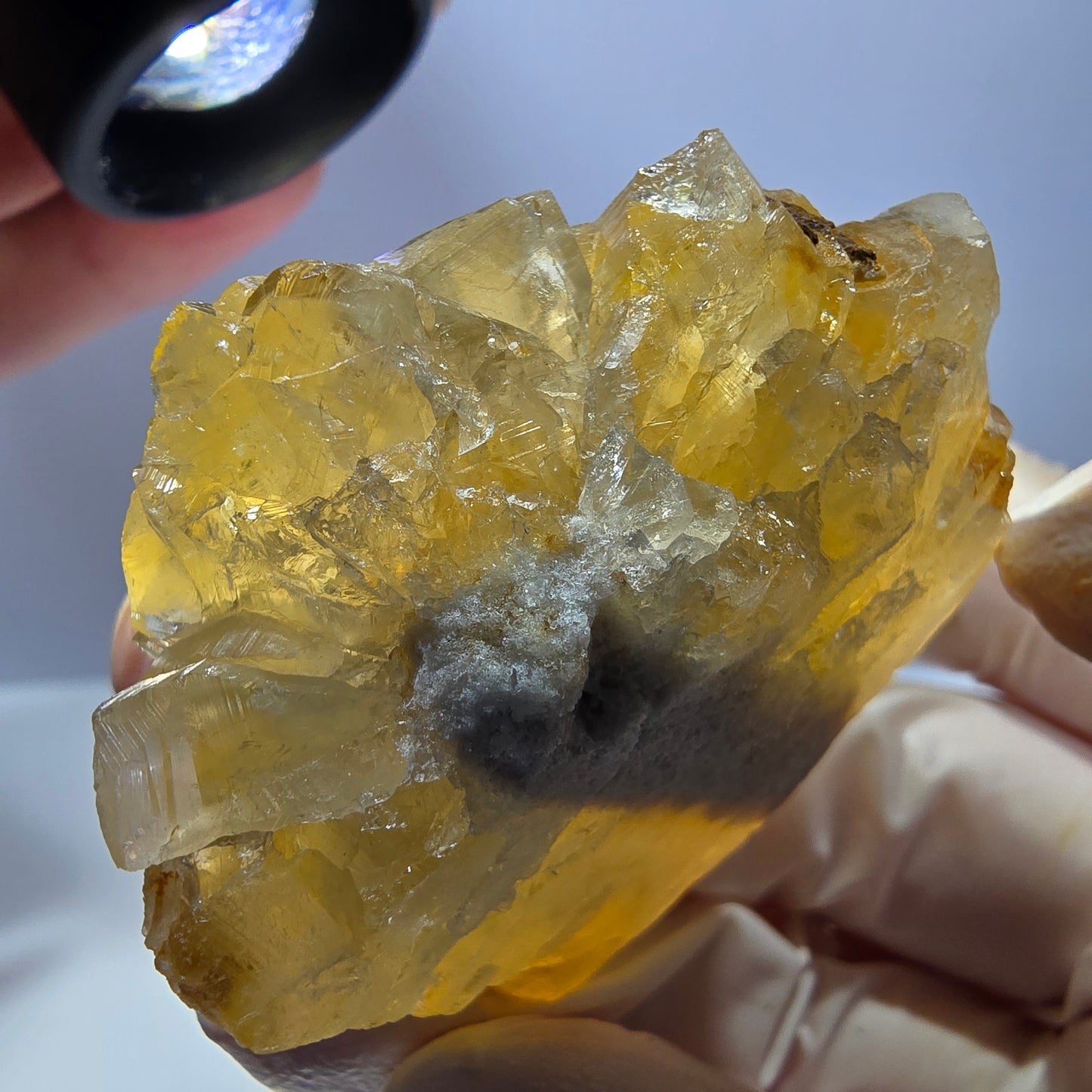 Phantom Fluorit Würfel Stufe, gelb Okorusu, Namibia 46*40*25mm