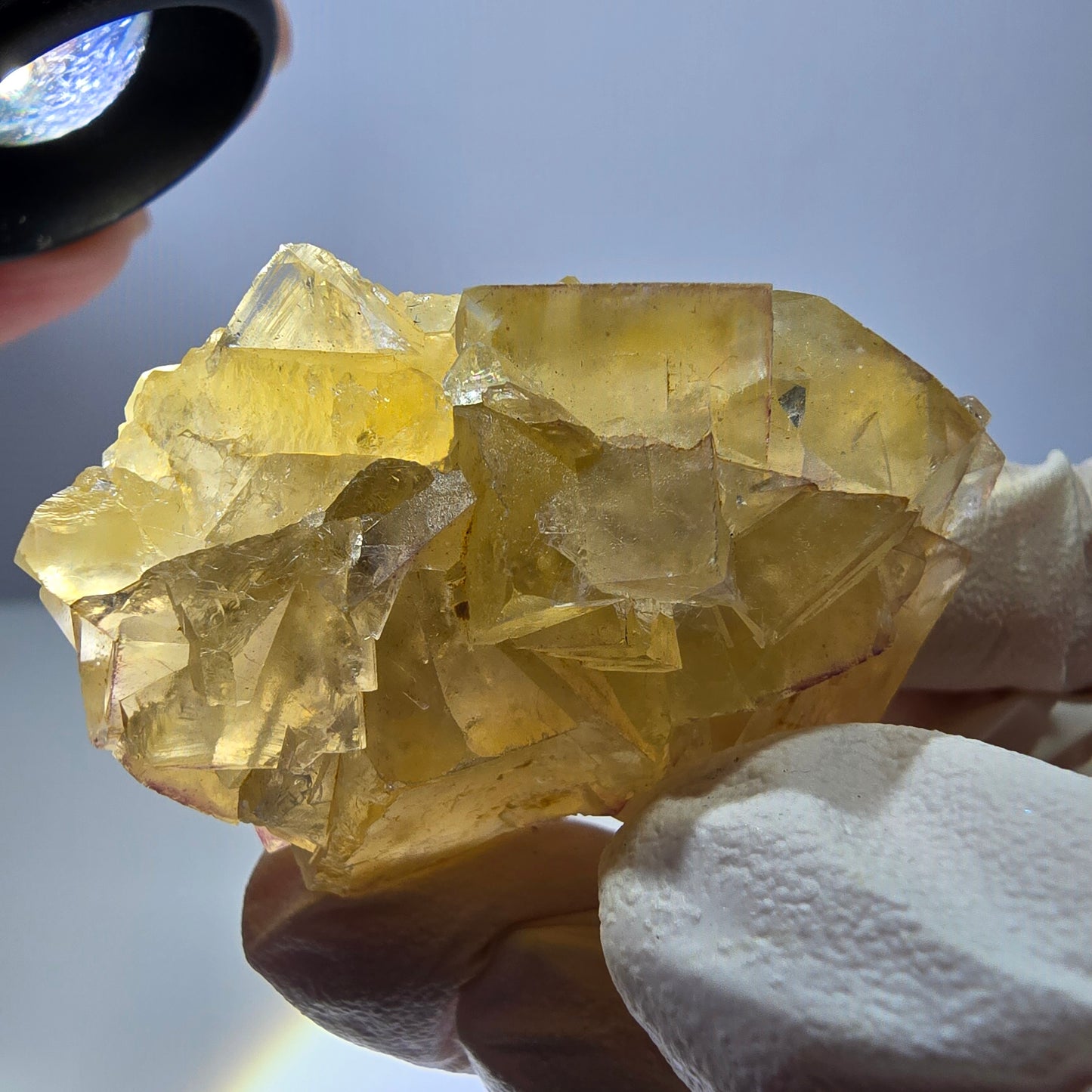 Phantom Fluorit Würfel Stufe, gelb Okorusu, Namibia 50*35*23mm