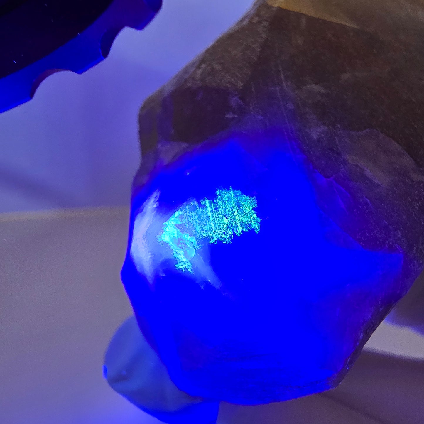 Phantom Fluorit Würfel Stufe, gelb grün Okorusu, Namibia 75*39*31mm