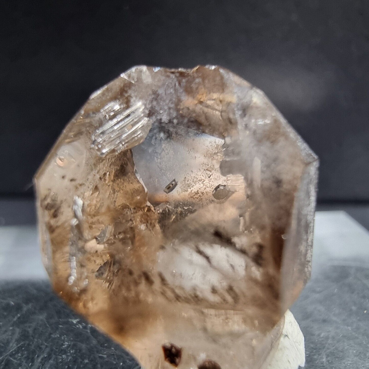TOP klarer Zepterquarz, Bergrkistall 20*16*11mm 4g aus Erongo, Namibia Kristall