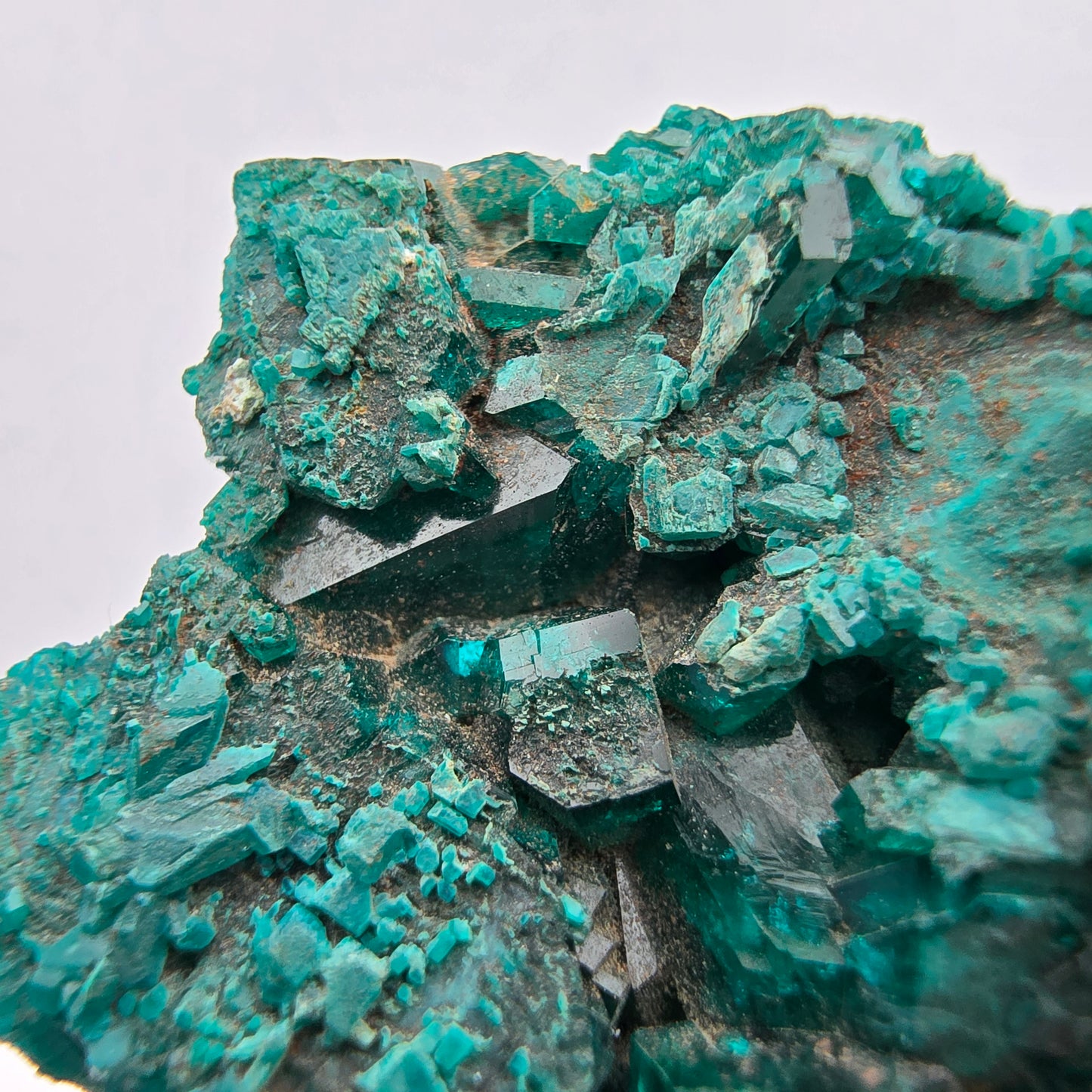 Seltene Diotas XX mit Azurit Stufe Kaokoveld, Namibia 33*30*8mm Sammlung