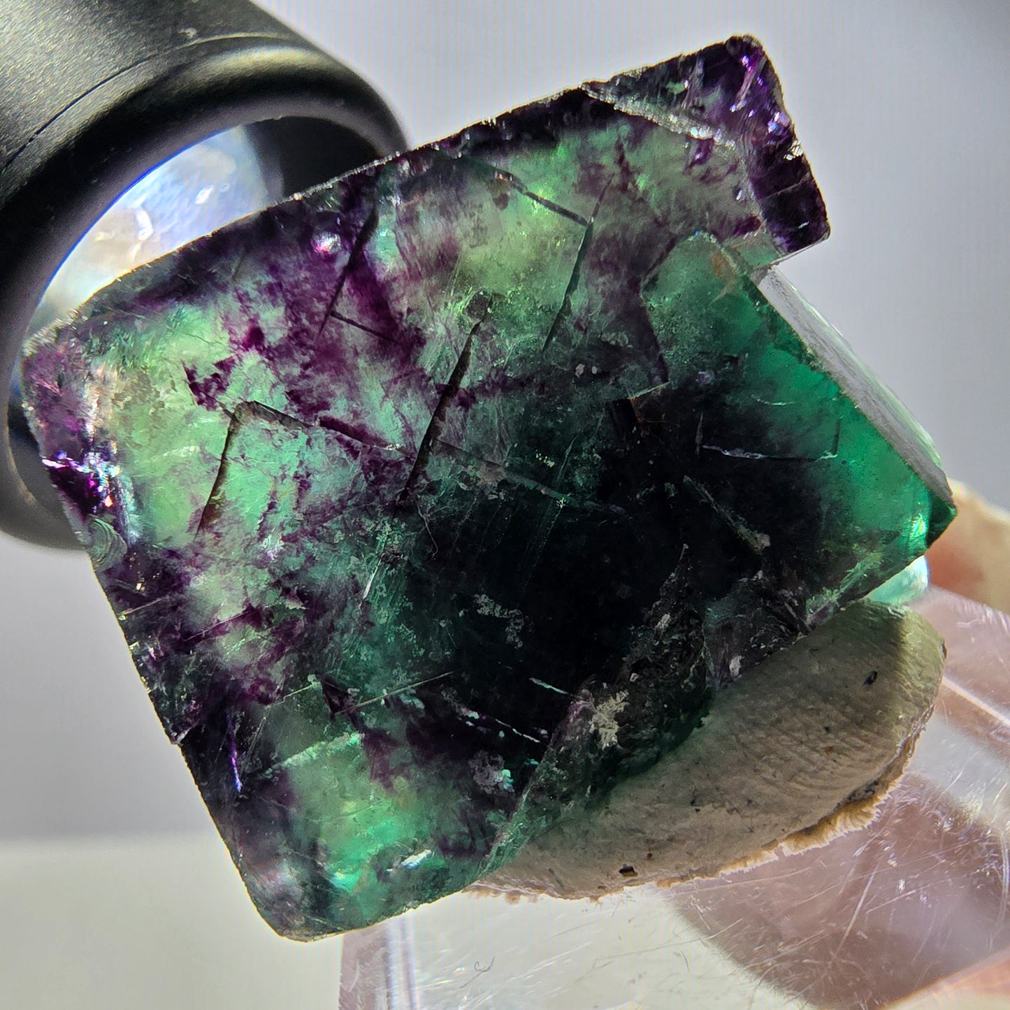 Rare Fluorite Cube Specimen, green purple Okorusu, Namibia 30*22*16mm