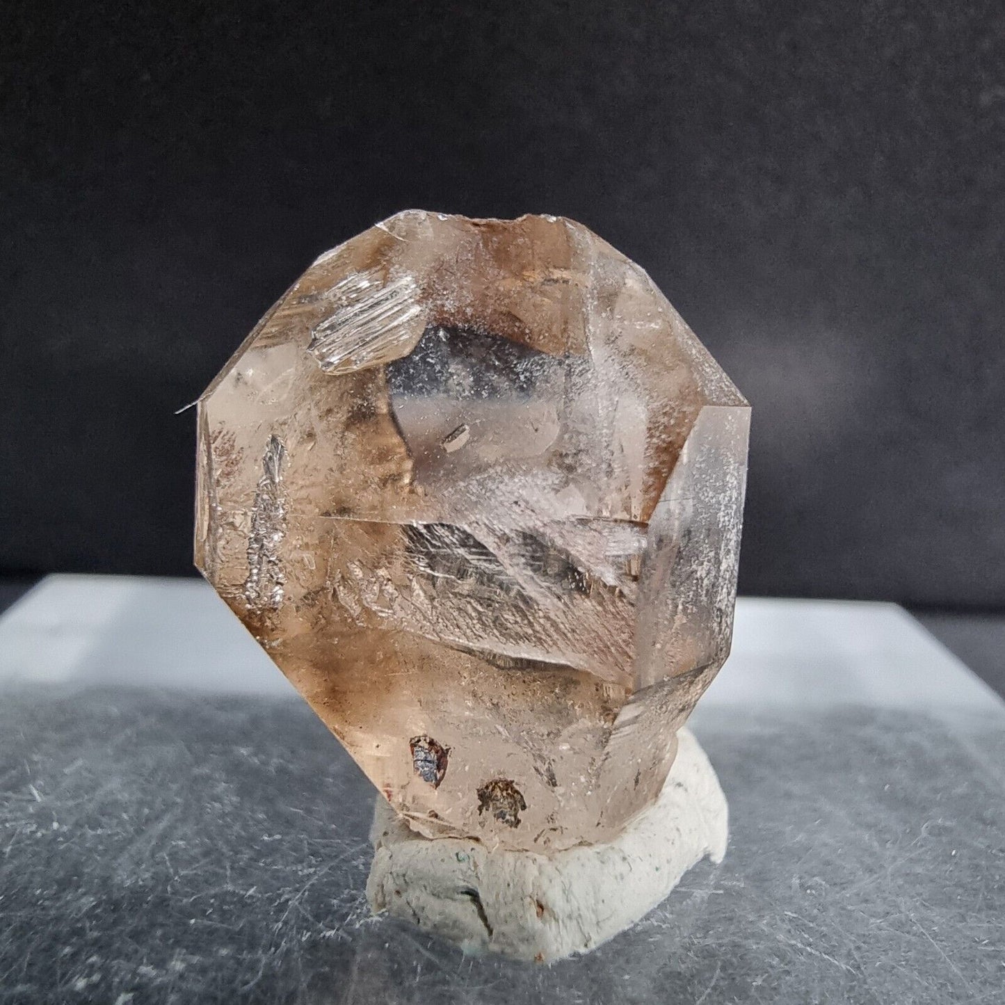 TOP klarer Zepterquarz, Bergrkistall 20*16*11mm 4g aus Erongo, Namibia Kristall
