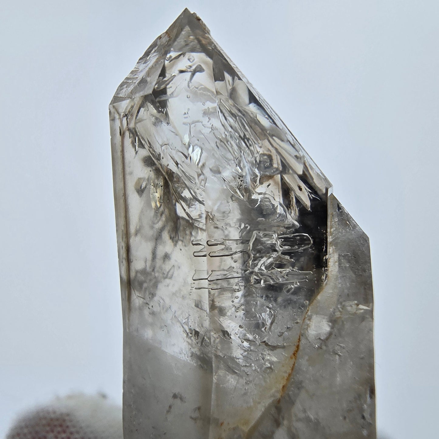 Enhydro Phantom Rauchquarz Spitzen 1x Blase Goboboseb, Namibia 43*22*17mm