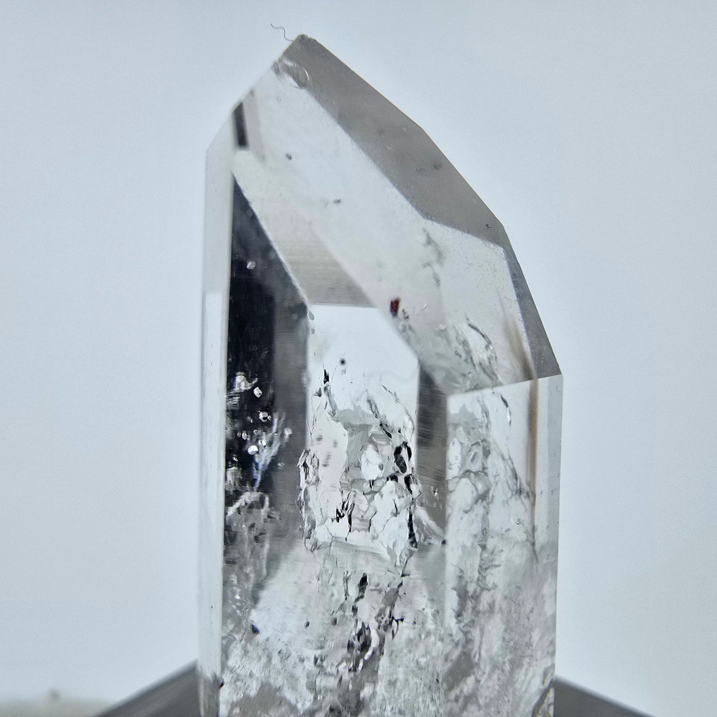 Enhydro Phantom Hämatit Quarz Kristall Streep Mine Goboboseb, Namibia 30*15*11mm