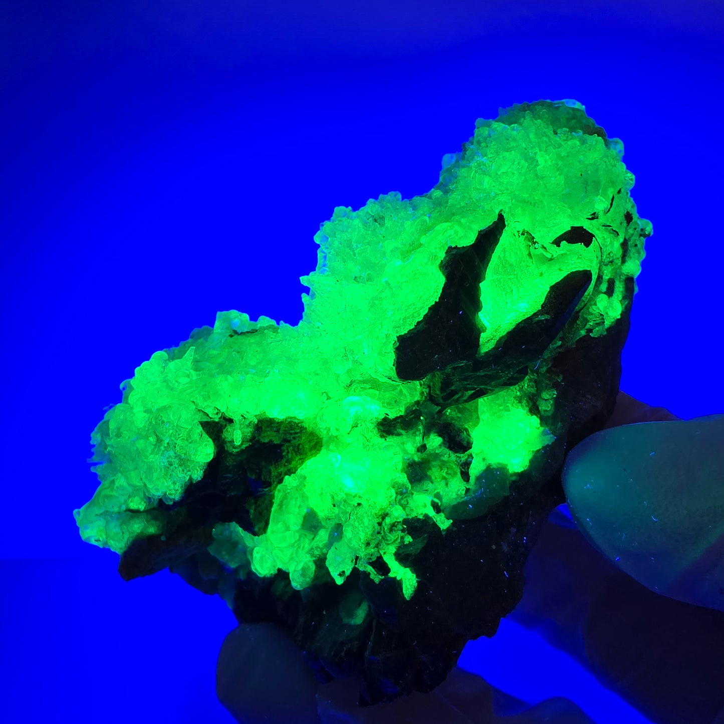Seltene Hyalit Opal, Orthoklas, Schörl Turmalin Stufe Erongo, Namibia 83*56*53mm