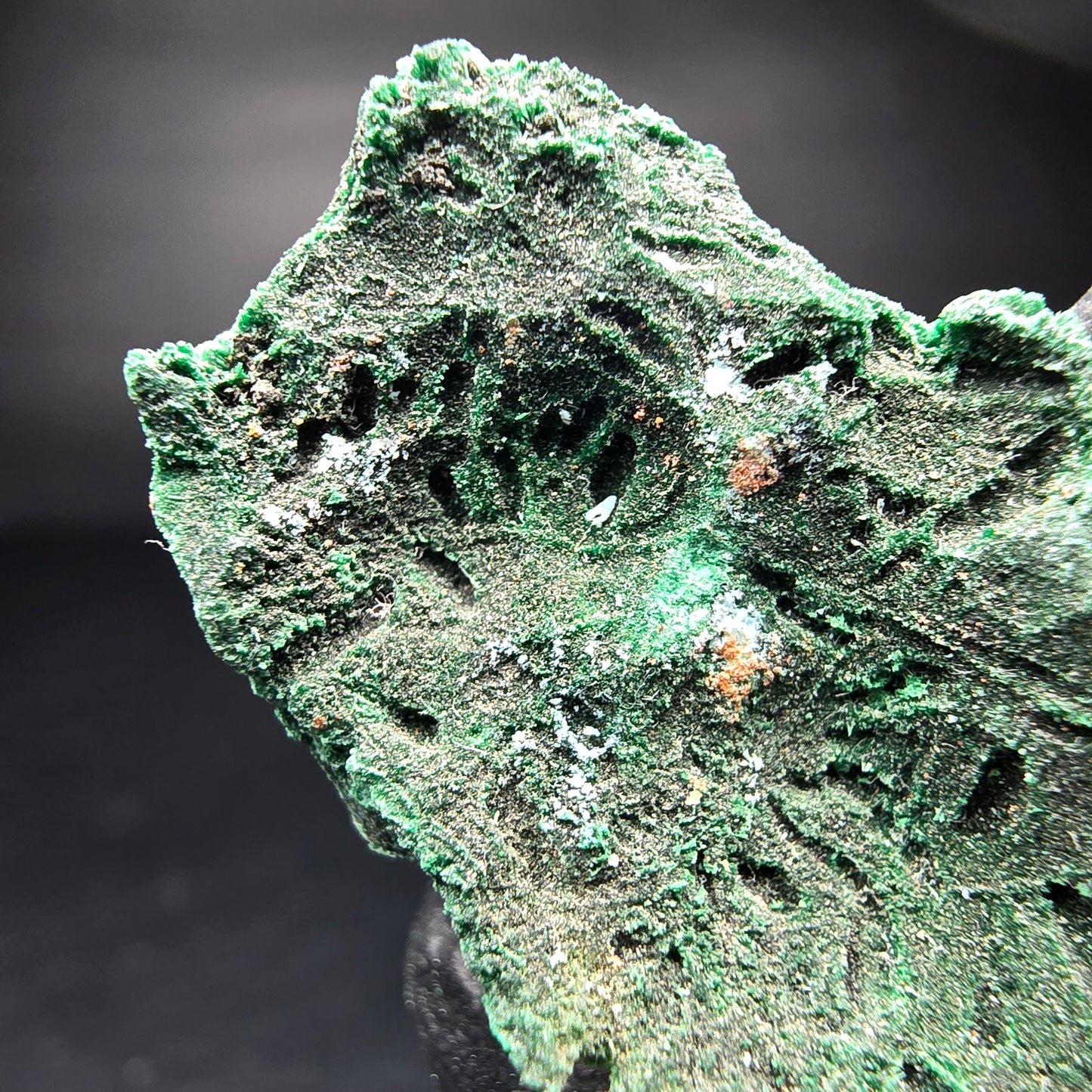Seltene Malachit Stufe, grün Kaokoveld, Namibia 38*23*16mm Mineraliensammlung