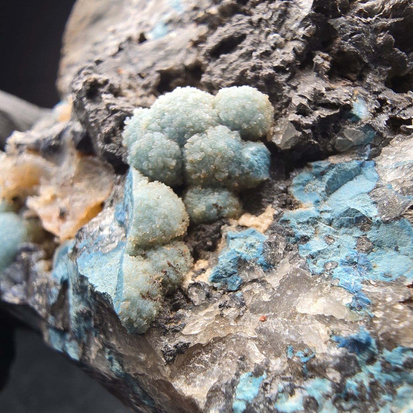 Seltene große Shattuckit Stufe blau Kaokoveld, Namibia 107*103*30mm Sammlung