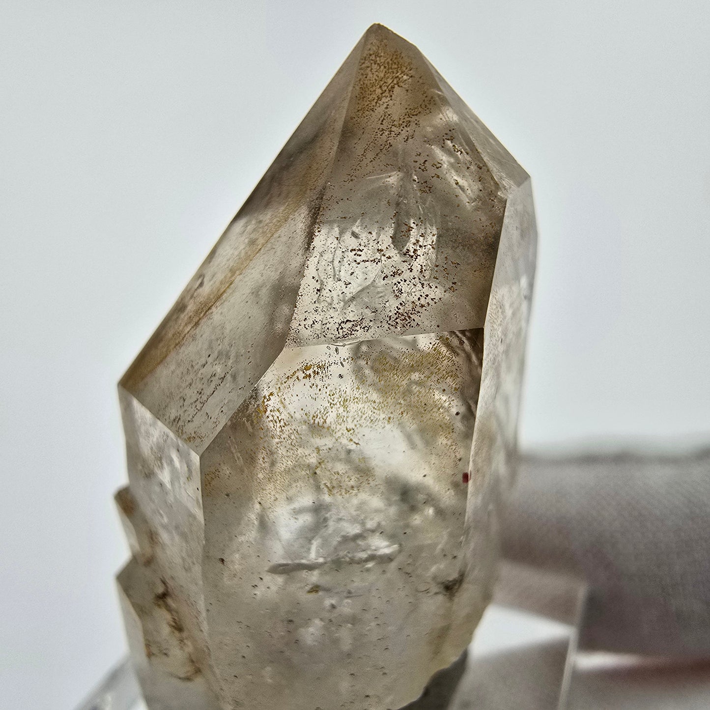 Enhydro Phantom Smoky Quartz Point 4x Bubble Goboboseb Namibie 41*25*19mm Collection