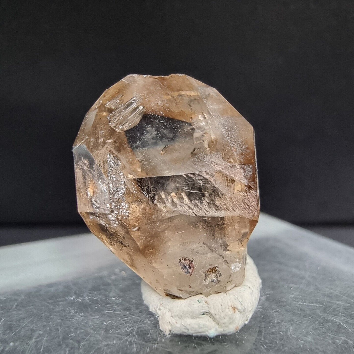 TOP klarer Zepterquarz, Bergrkistall 20*16*11mm 4g aus Erongo, Namibia Kristall