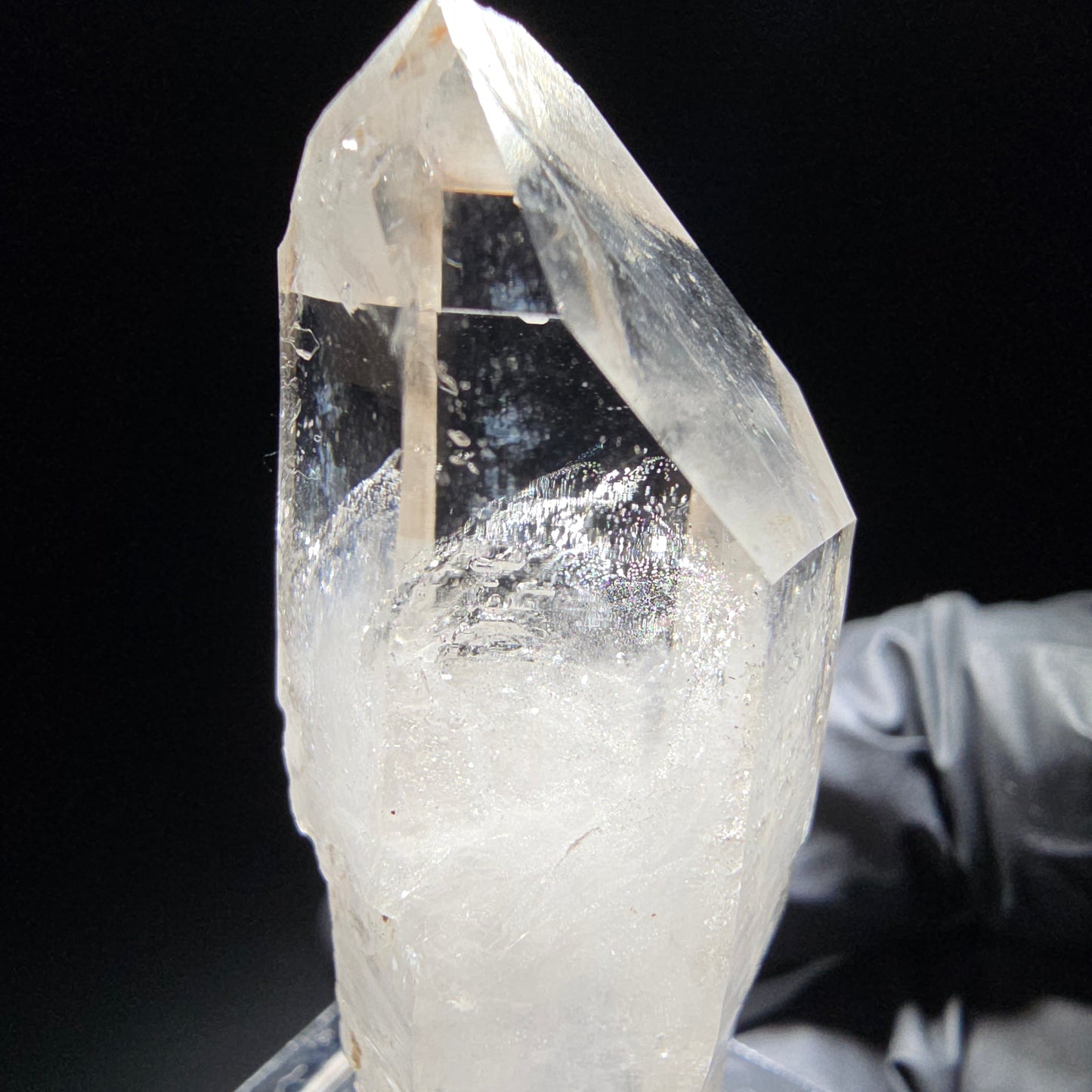 Klare Phantom Rauchquarz Zepter Spitze Goboboseb, Namibia 47*19*16mm Sammlung