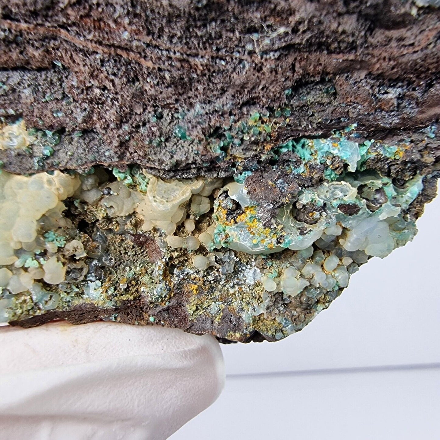 Seltene Smithsonit Stufe blau grau 72*52*29mm 118g Brasilien Mineraliensammlung