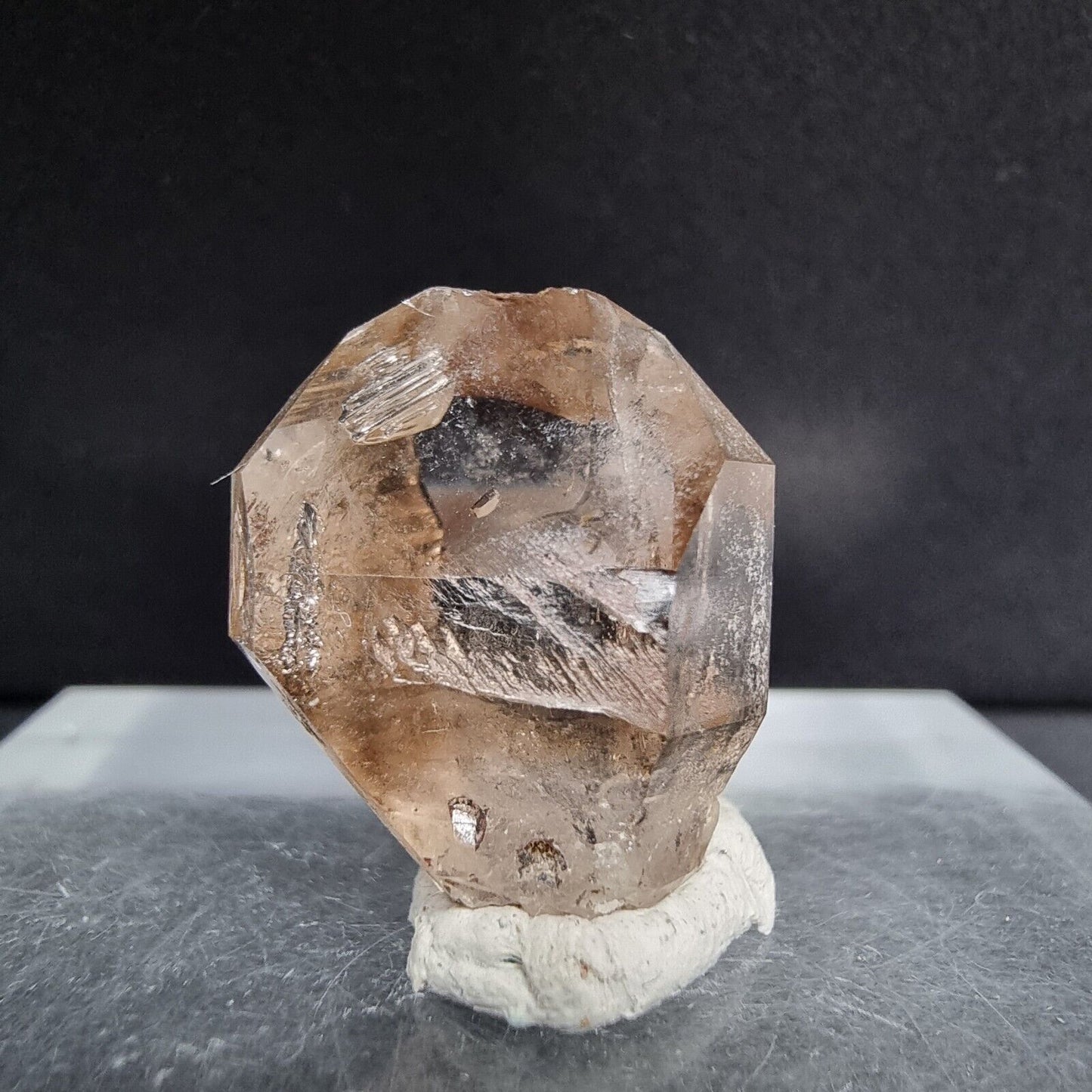 TOP klarer Zepterquarz, Bergrkistall 20*16*11mm 4g aus Erongo, Namibia Kristall