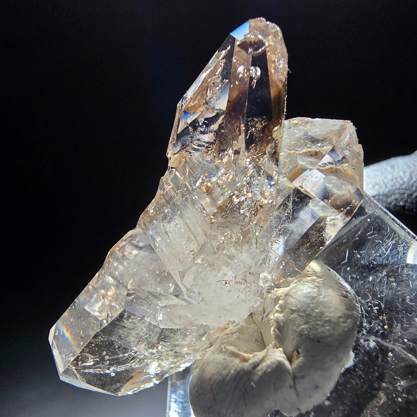 Phantom Rauchquarz Doppelender Stufe Goboboseb, Namibia 36*17*12mm Sammlung