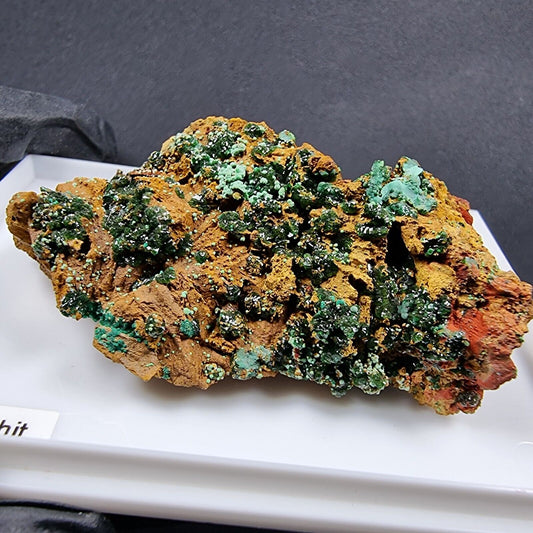 Boule rare malachite xx grade 61*41*22mm Barbarastollen, Lavrion, Grèce