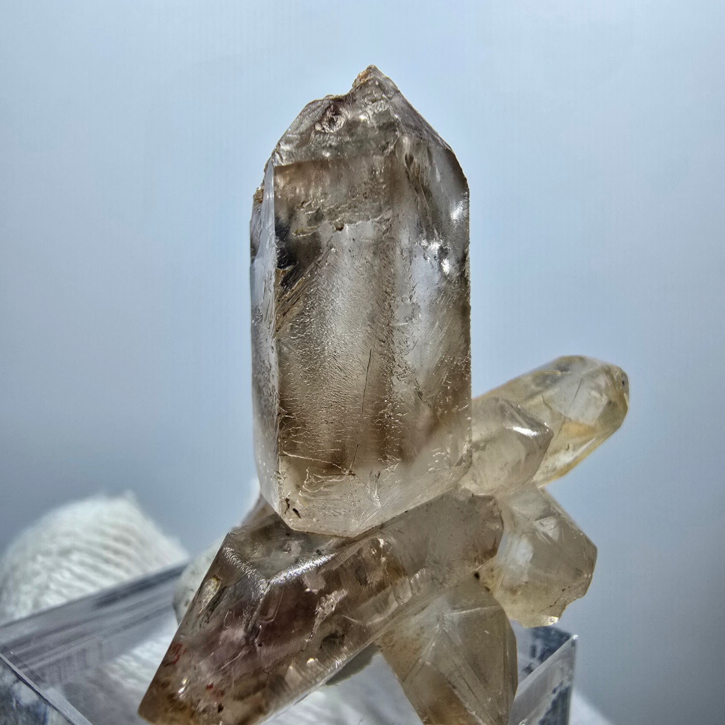 Amas de quartz fumé Harlequin Enhydro, 1x Bubble Goboboseb, Namibie 37 x 34 x 18 mm