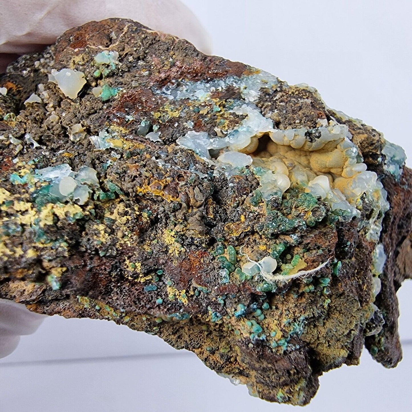 Seltene Smithsonit Stufe blau grau 72*52*29mm 118g Brasilien Mineraliensammlung