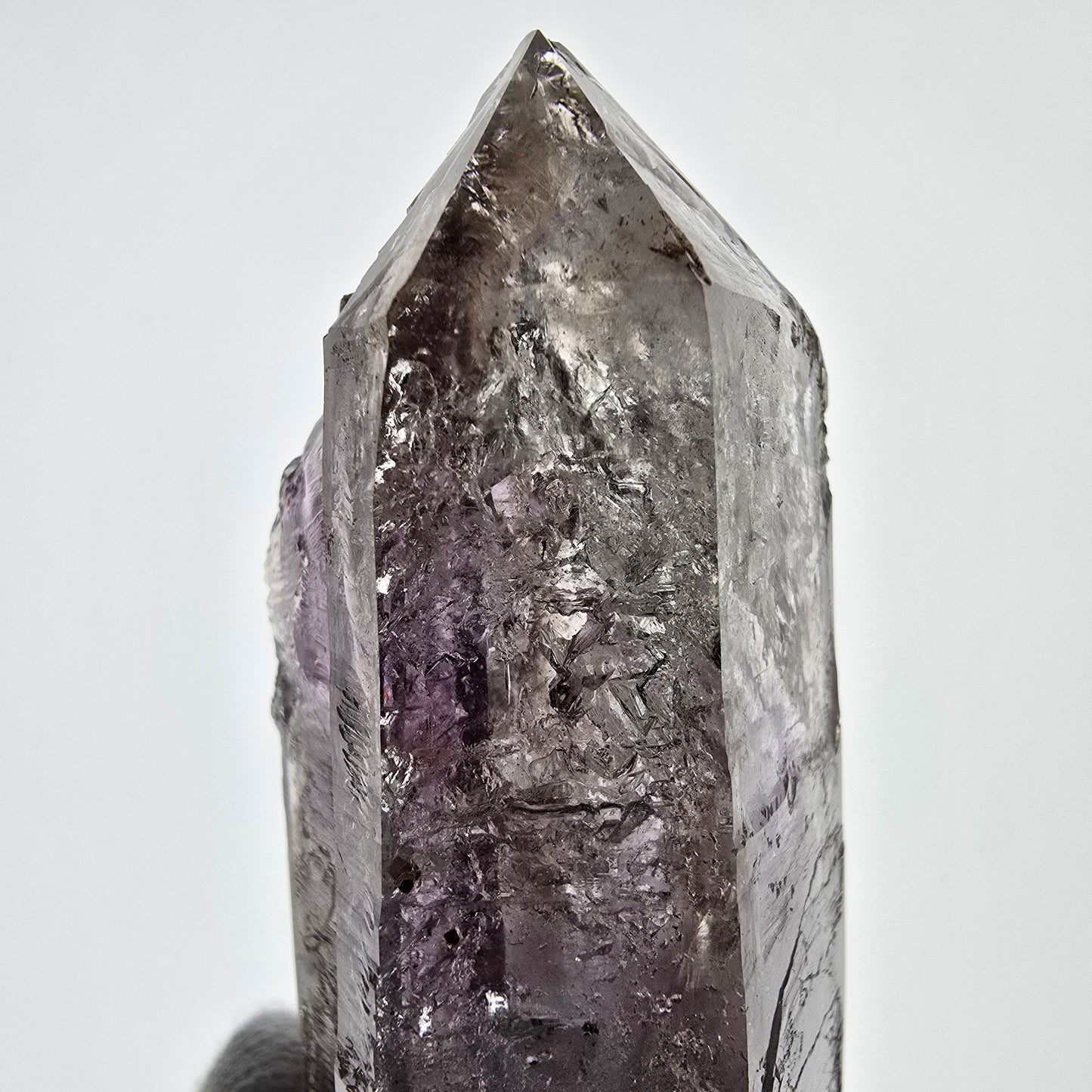 Sceptre d'améthyste squelette Enhydro DT UV Calcite 2x Bubble Valentine Pocket Namibie 99*35*31mm