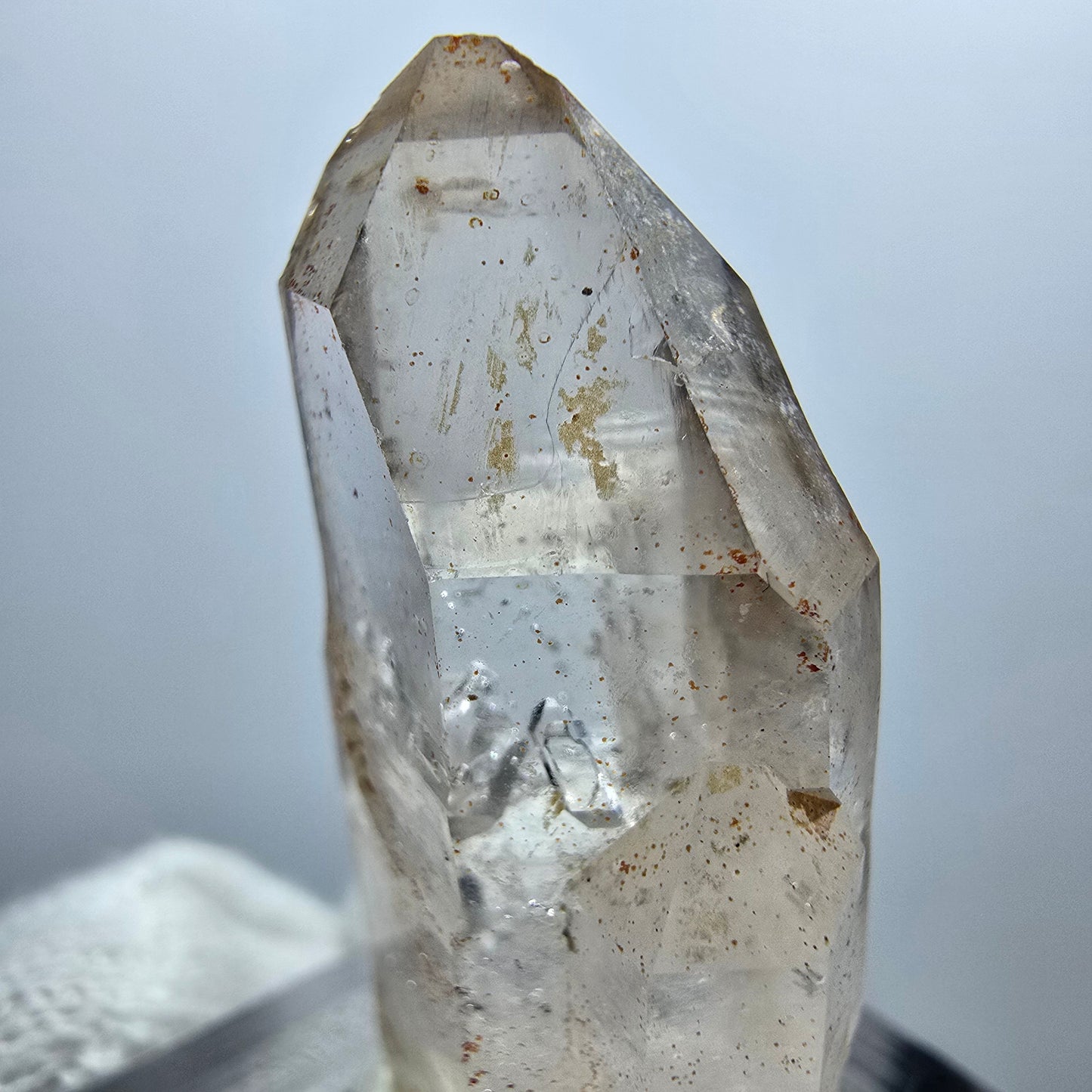 Enhydro Phantom Smoky Quartz Scepter, 1x Bubble Goboboseb, Namibia 33*17*11mm