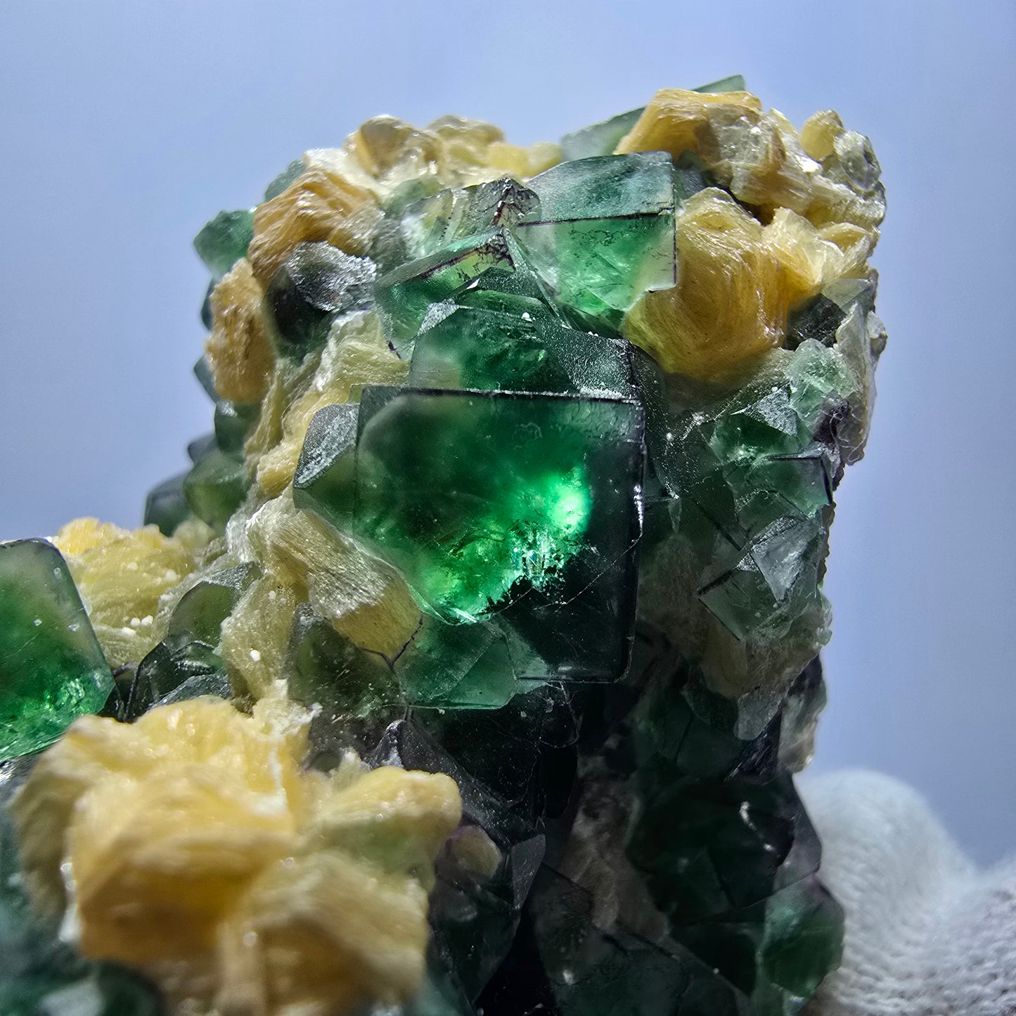 Phantom Fluorite Cube Schorl Tourmaline Muscovite Specimen Erongo Namibia 102*62*54mm