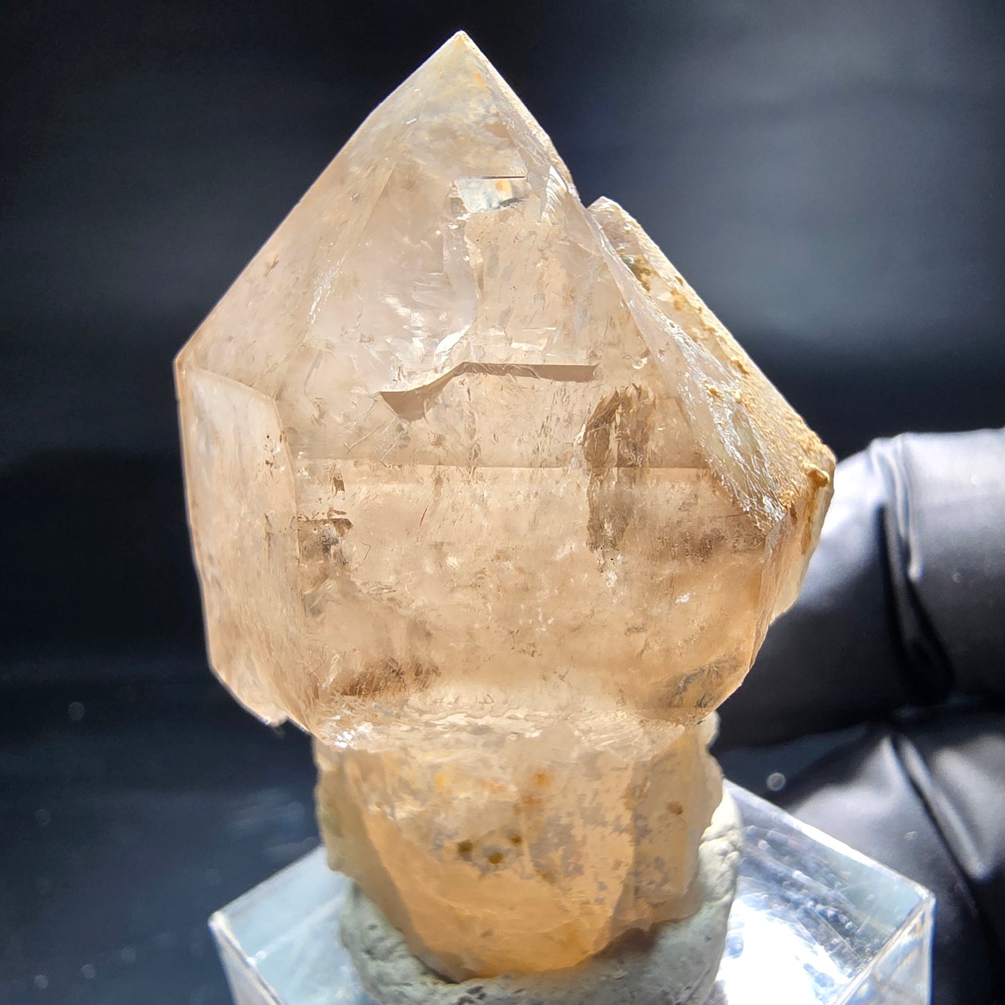 Schöne Phantom Rauchquarz Zepter Spitze Erongo, Namibia 44*31*26mm Sammlung