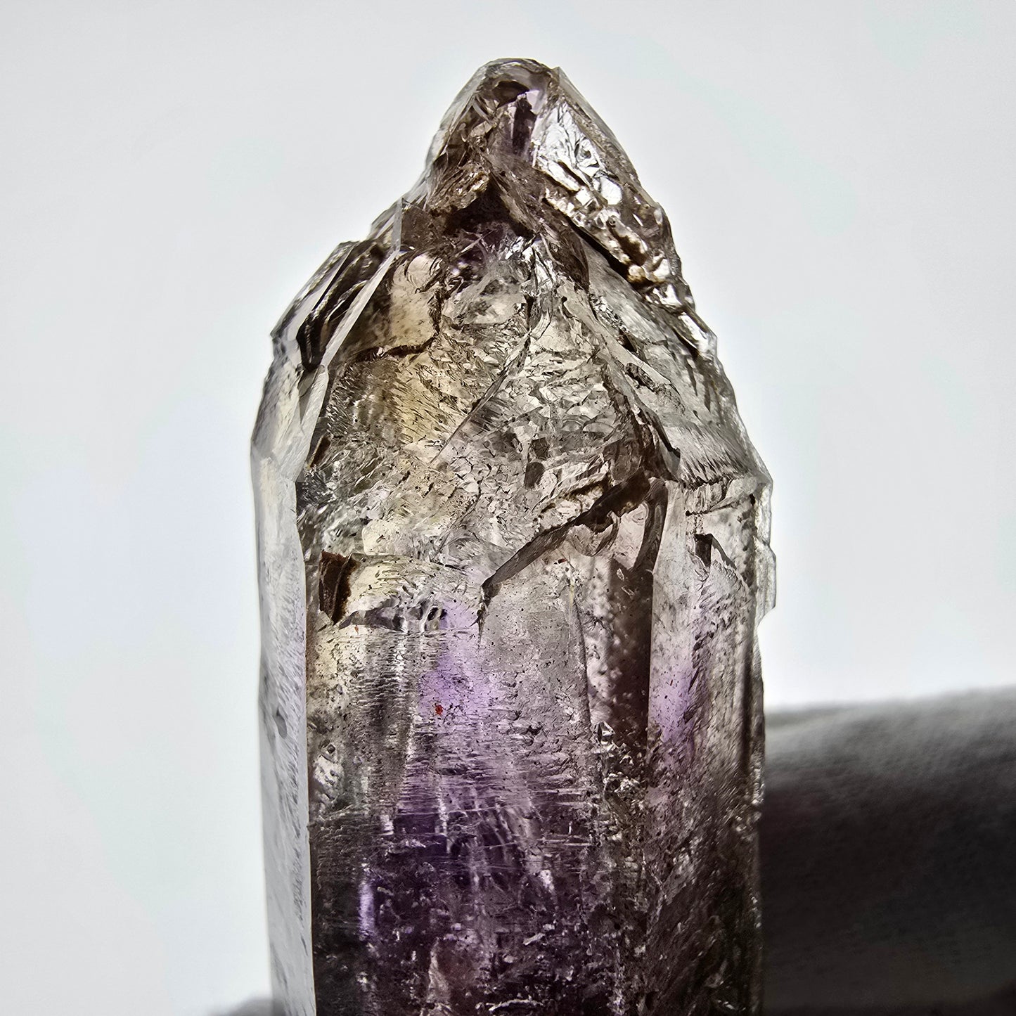 Sceptre d'améthyste squelette Enhydro, 3x Bubble Valentine Pocket Goboboseb Namibie 78*27*23mm