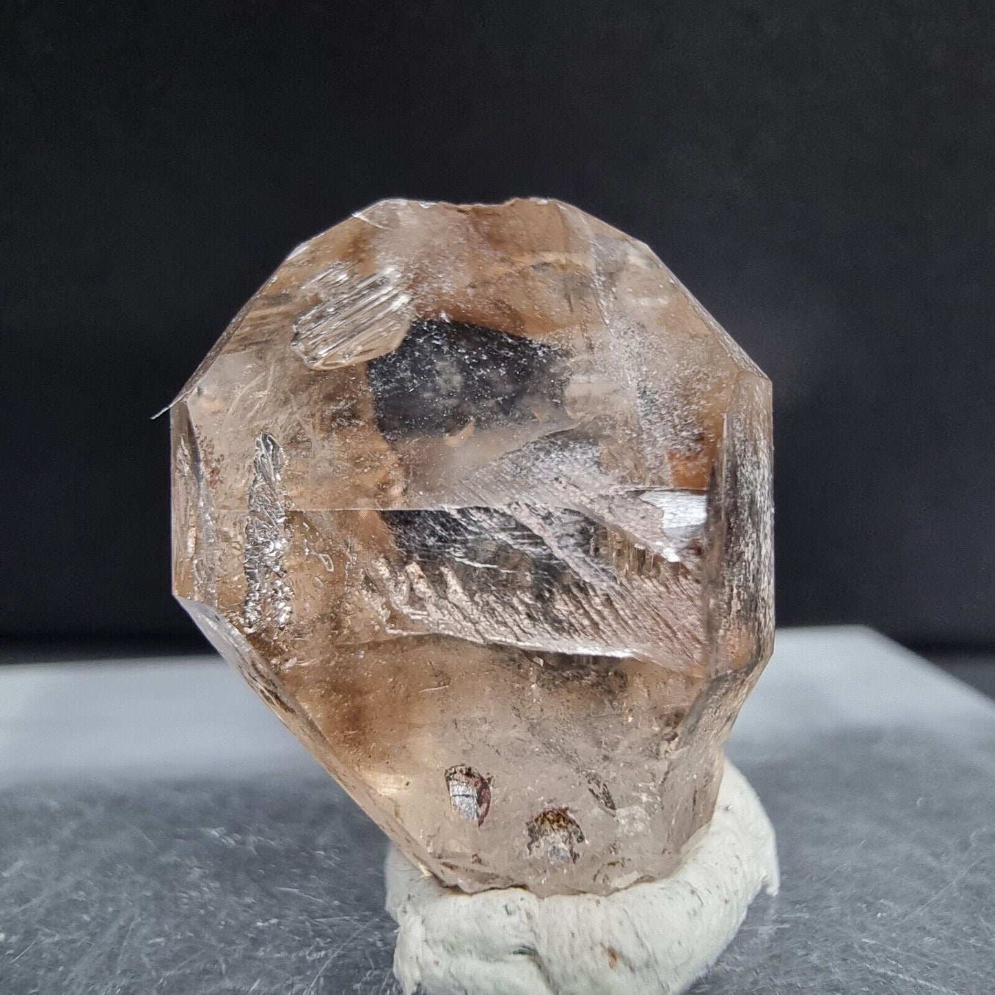 TOP klarer Zepterquarz, Bergrkistall 20*16*11mm 4g aus Erongo, Namibia Kristall