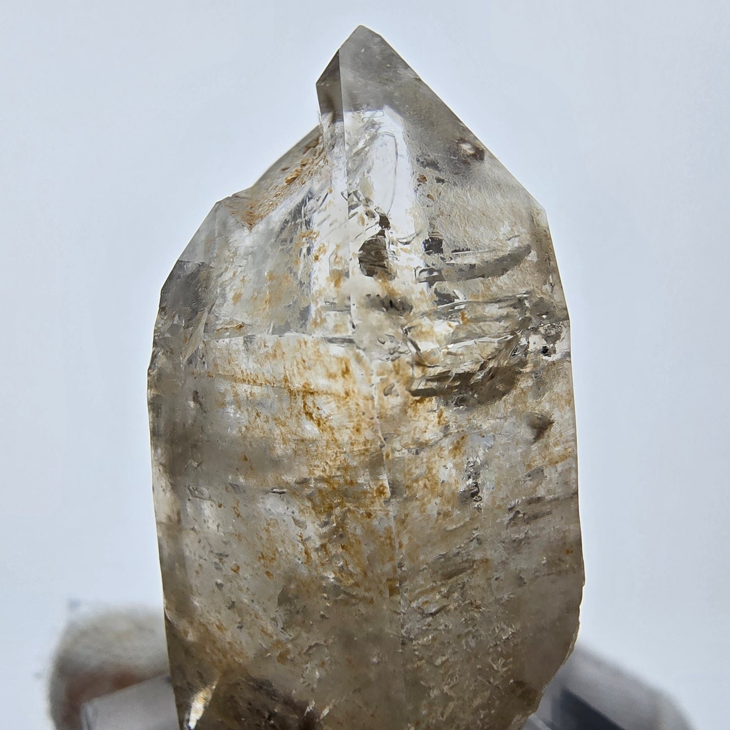 Enhydro Phantom Rauchquarz Doppelender 1x Blase Goboboseb, Namibia 41*21*19mm
