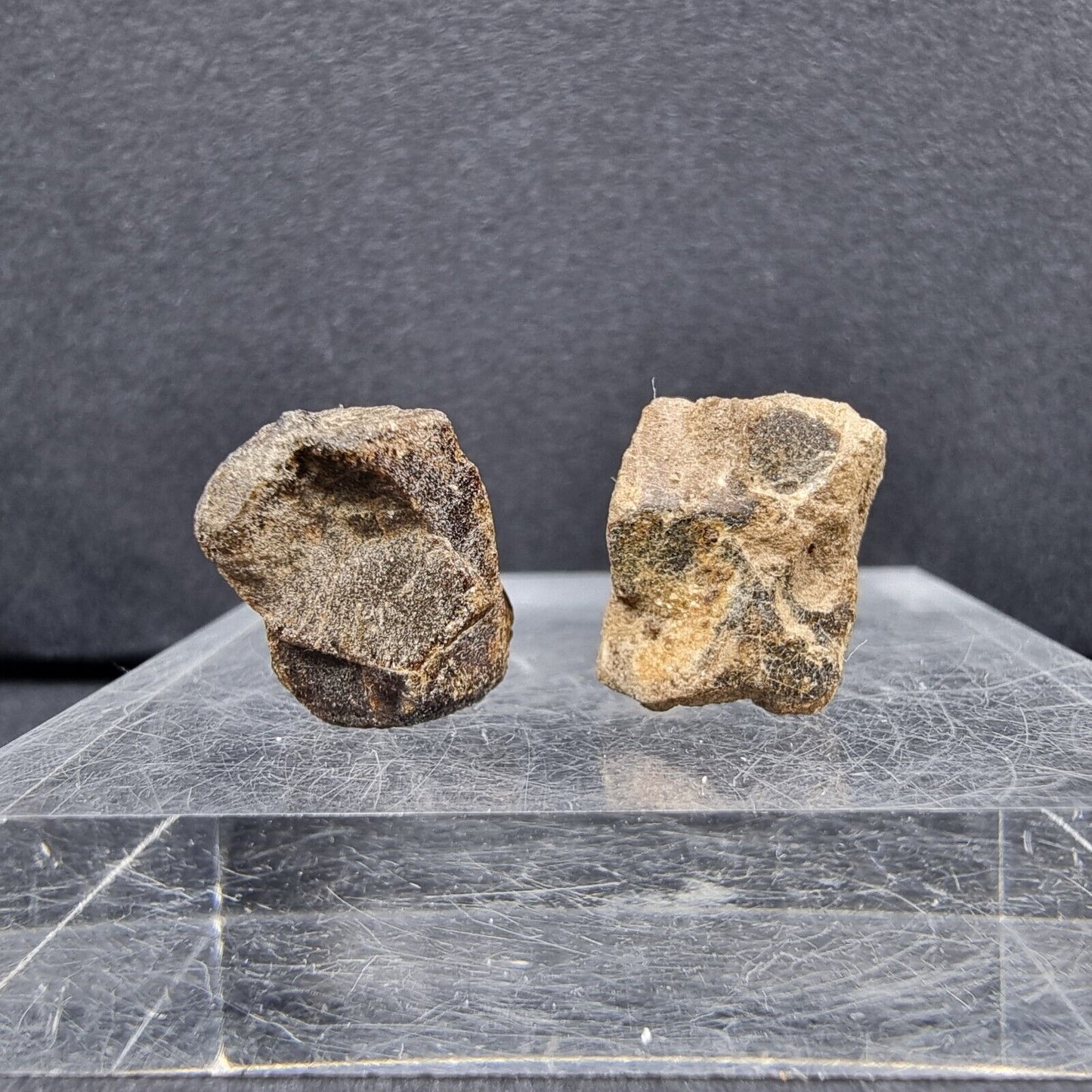 2x Staurolith Set 14*11*9+15*11*11mm 2,33+2,79g Bretagne, Frankreich Sammlung
