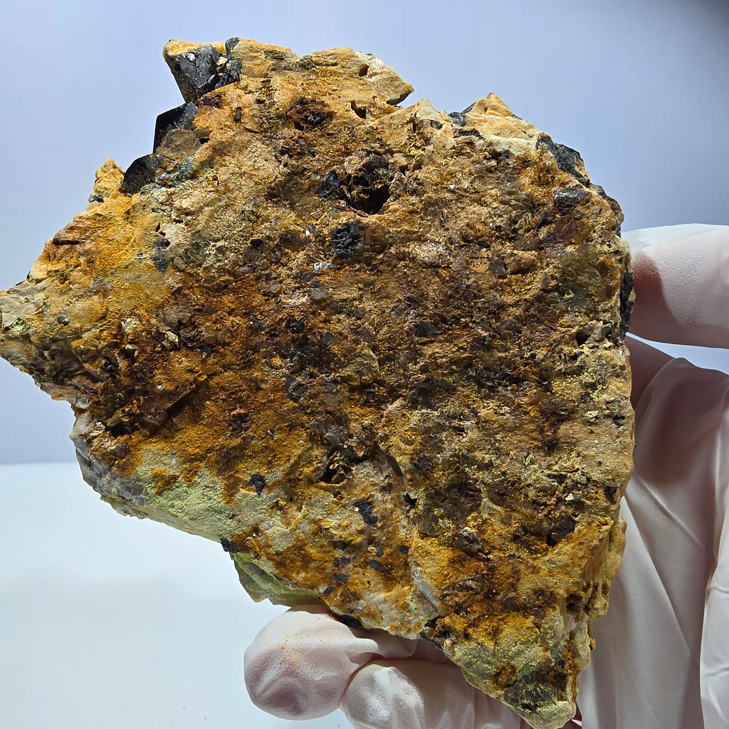 Große Rauchquarz, Schörl Turmalin, Orthoklas Stufe Erongo, Namibia 102*90*40mm