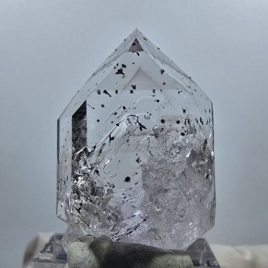 Enhydro Harlekin Phantom Amethyst, 3x Blase Streep Mine Goboboseb, Namibia 34*23*13mm